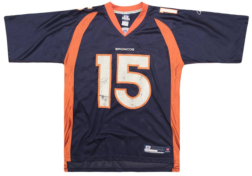2007 Denver Broncos Marshall #15 Reebok On Field Jersey (Home) L