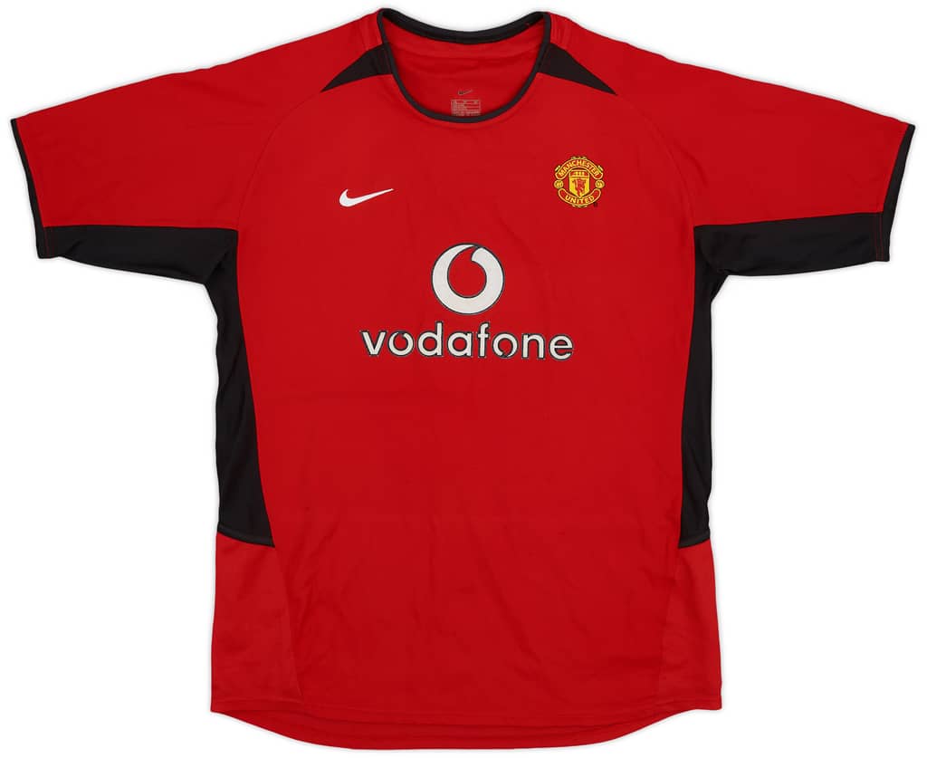 2002-04 Manchester United Home Shirt - 8/10 - (XL.Boys)