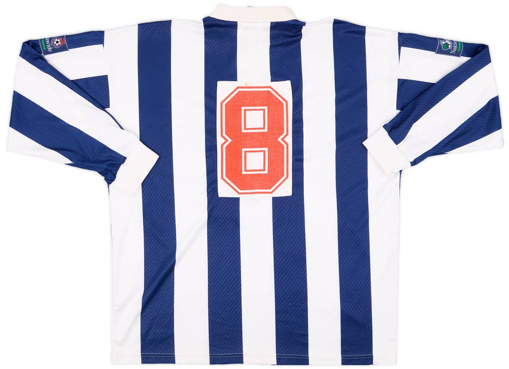 1997-98 West Brom Match Issue Home L/S Shirt #8