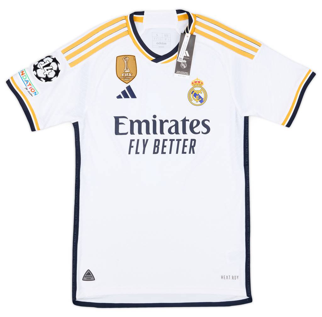 2023-24 Real Madrid Authentic Home CL Shirt Alaba #4 (S)