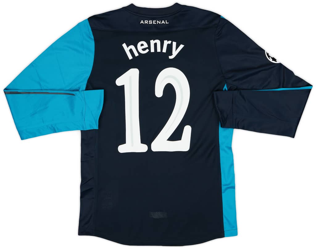2011-12 Arsenal Player Issue Away L/S Shirt Henry #12 (M)