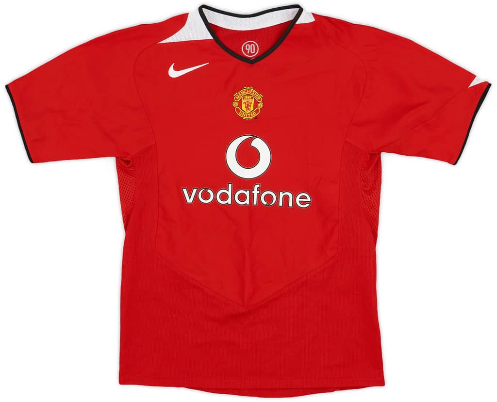 2004-06 Manchester United Home Shirt - 9/10 - (L.Boys)