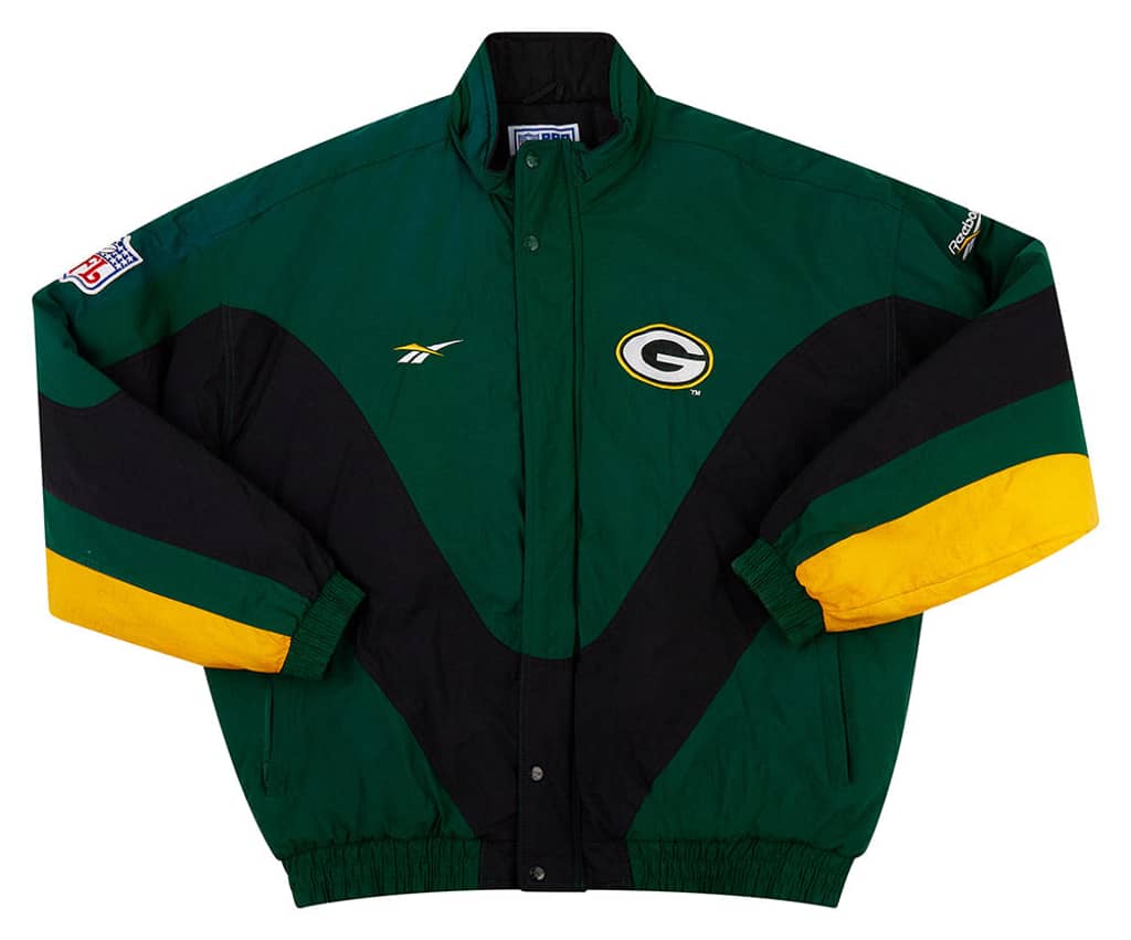 1990s Green Bay Packers Reebok Rain Coat XXL