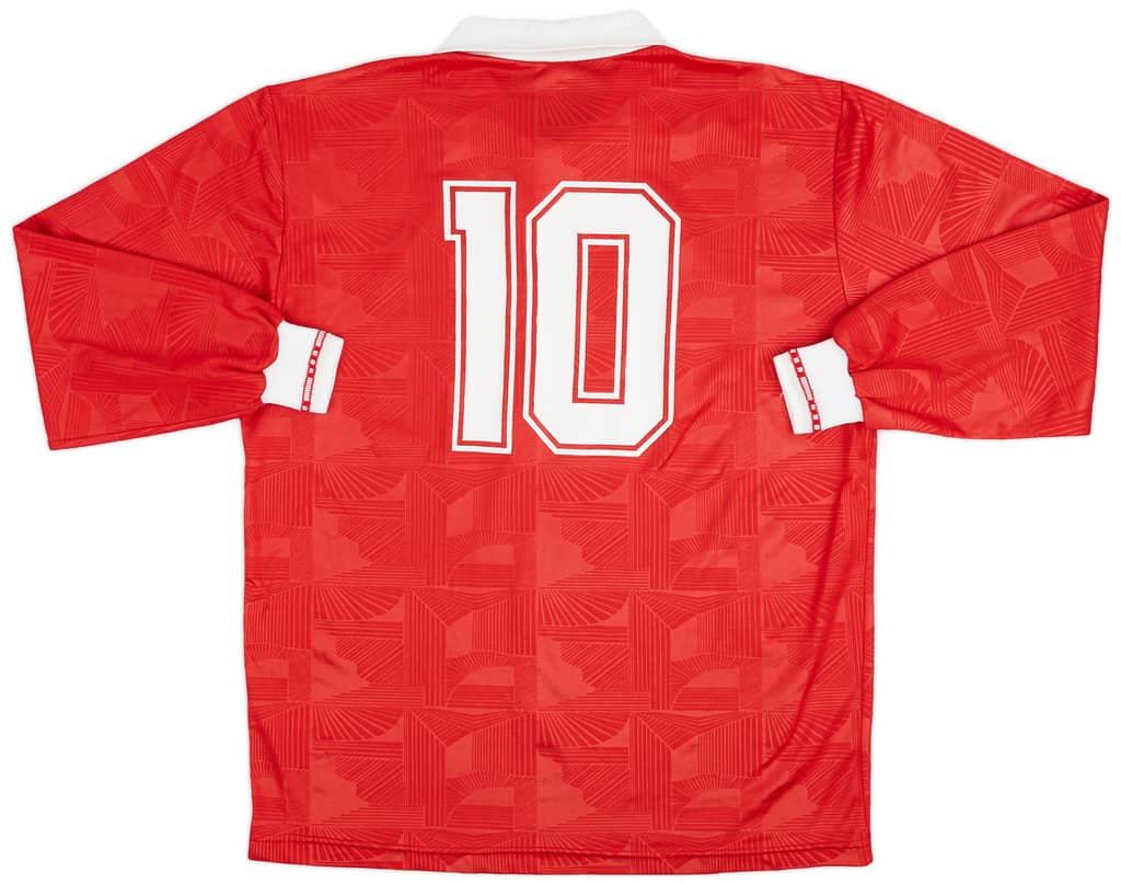 1992-93 Piacenza Home L/S Shirt #10 - 8/10 - (XL)