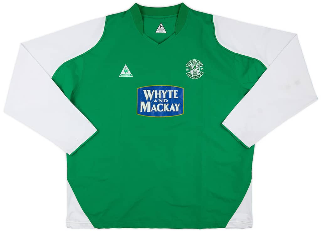 2004-05 Hibernian Home L/S Shirt - 7/10 - (3XL)