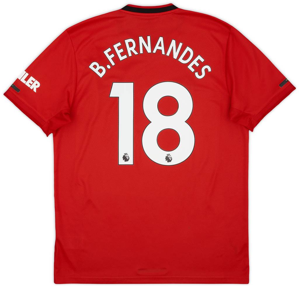 2019-20 Manchester United Home Shirt B.Fernandes #18 - 6/10 - (L)