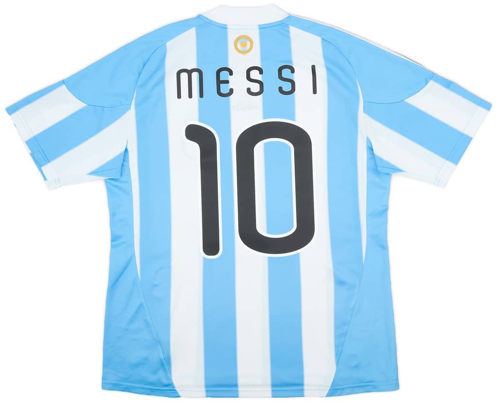 2010-11 Argentina Home Shirt Messi #10 - 8/10 - (L)
