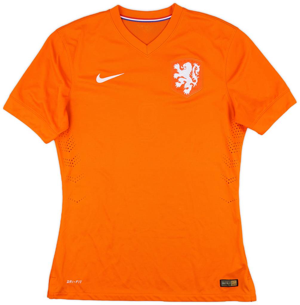 2014-15 Netherlands Authentic Home Shirt - 6/10 - (L)