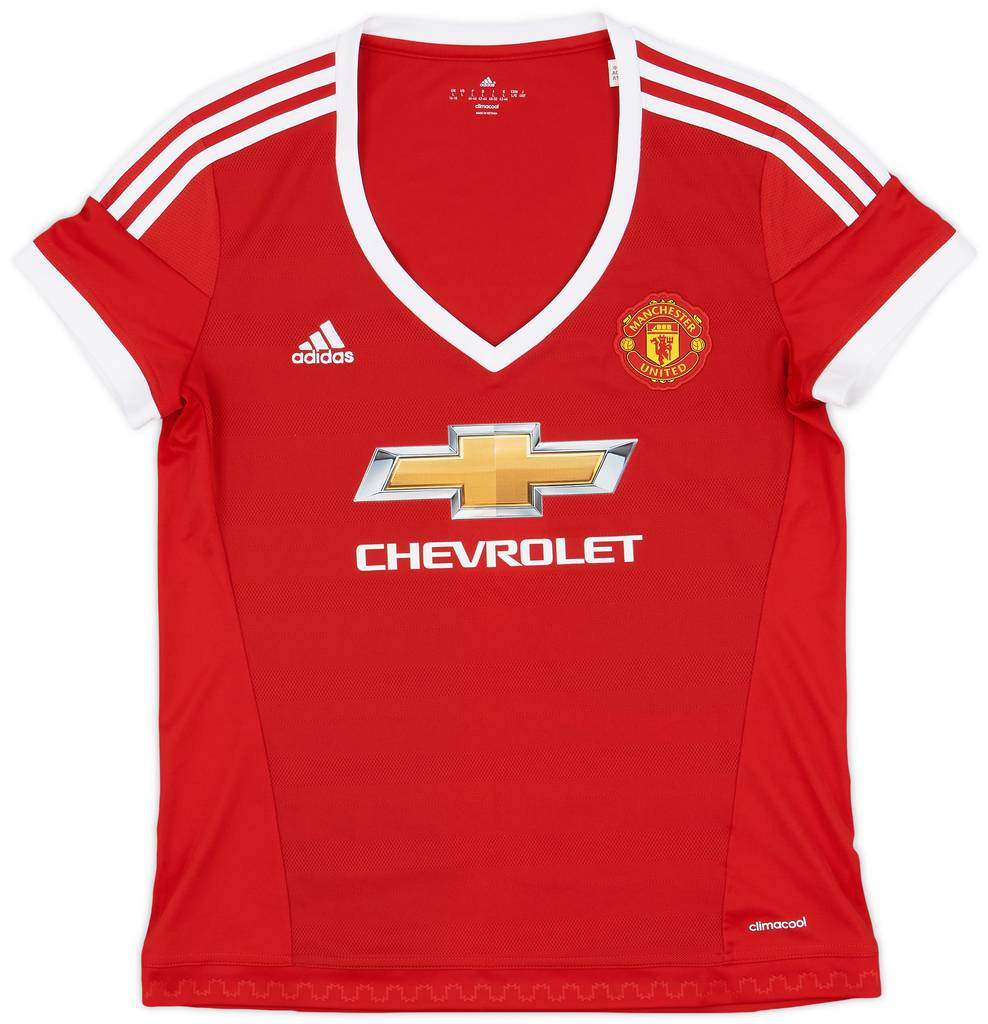 2015-16 Manchester United Home Shirt - 9/10 - (Women's L)