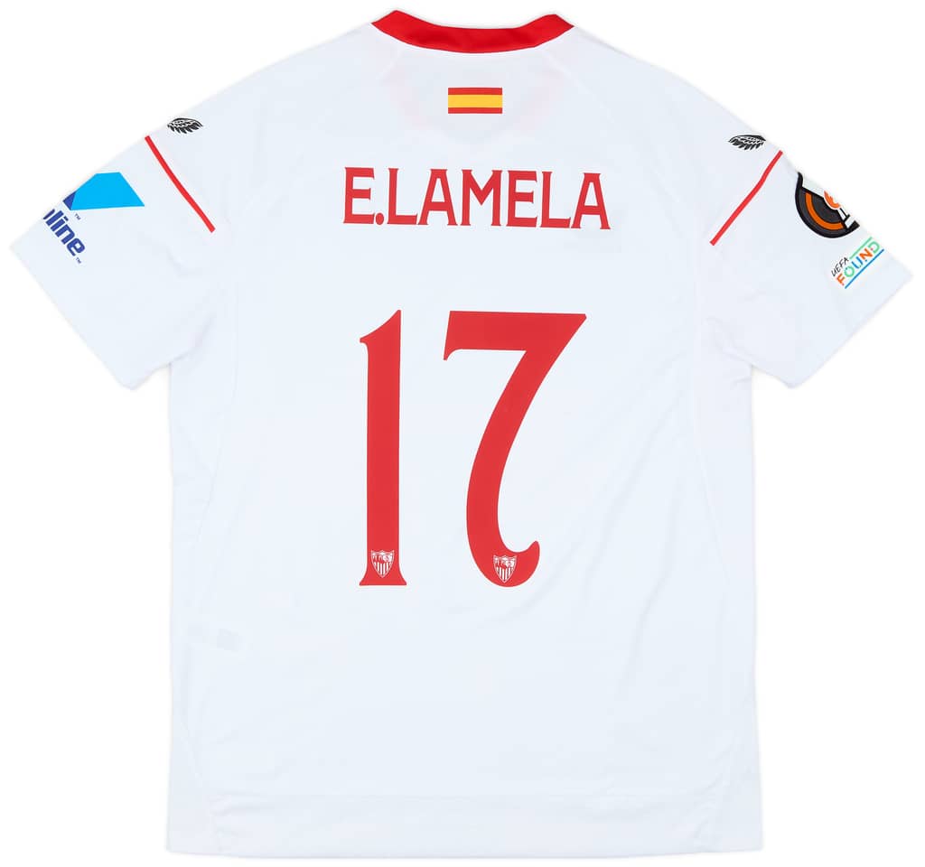 2022-23 Sevilla Match Issue Europa Issue Home Shirt E. Lamela #17