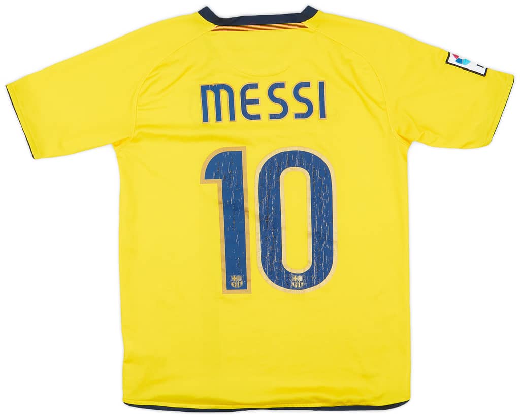 2008-10 Barcelona Away Shirt Messi #10 - 6/10 - (XL.Boys)