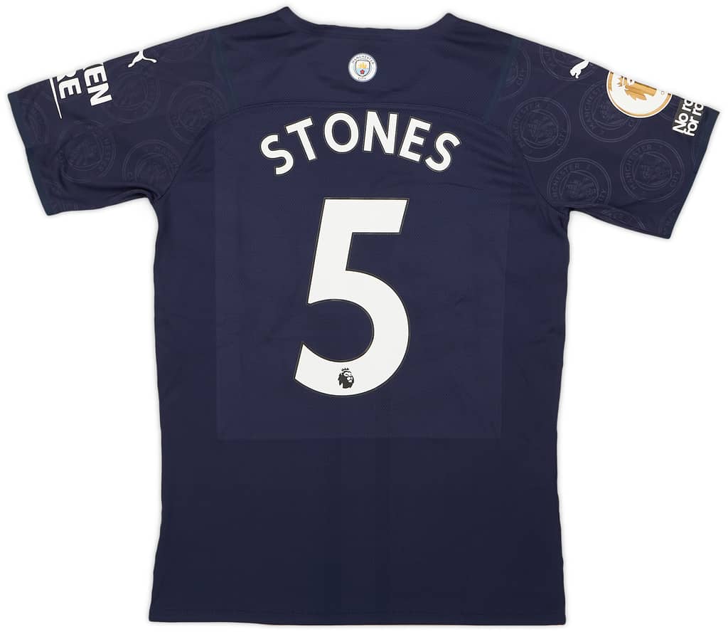 2021-22 Manchester City Match Issue Third Shirt Stones #5