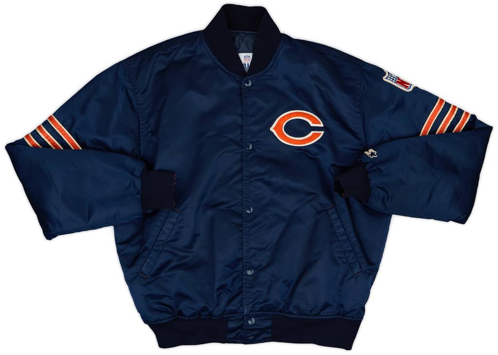 1980s Chicago Bears Starter Satin Varsity Jacket - 8/10 - (L)