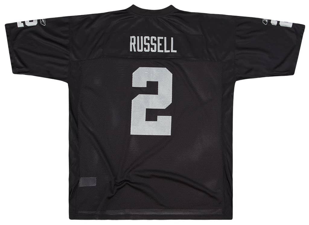 2008-09 Oakland Raiders Russell #2 Reebok On Field Jersey (Home) XXL