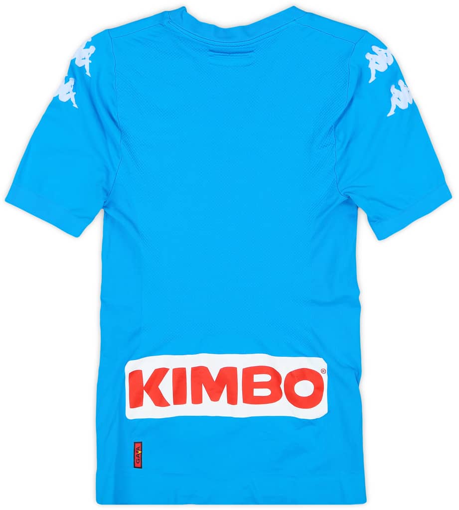 2016-17 Napoli Authentic Home Shirt - 9/10 - (XS/S)