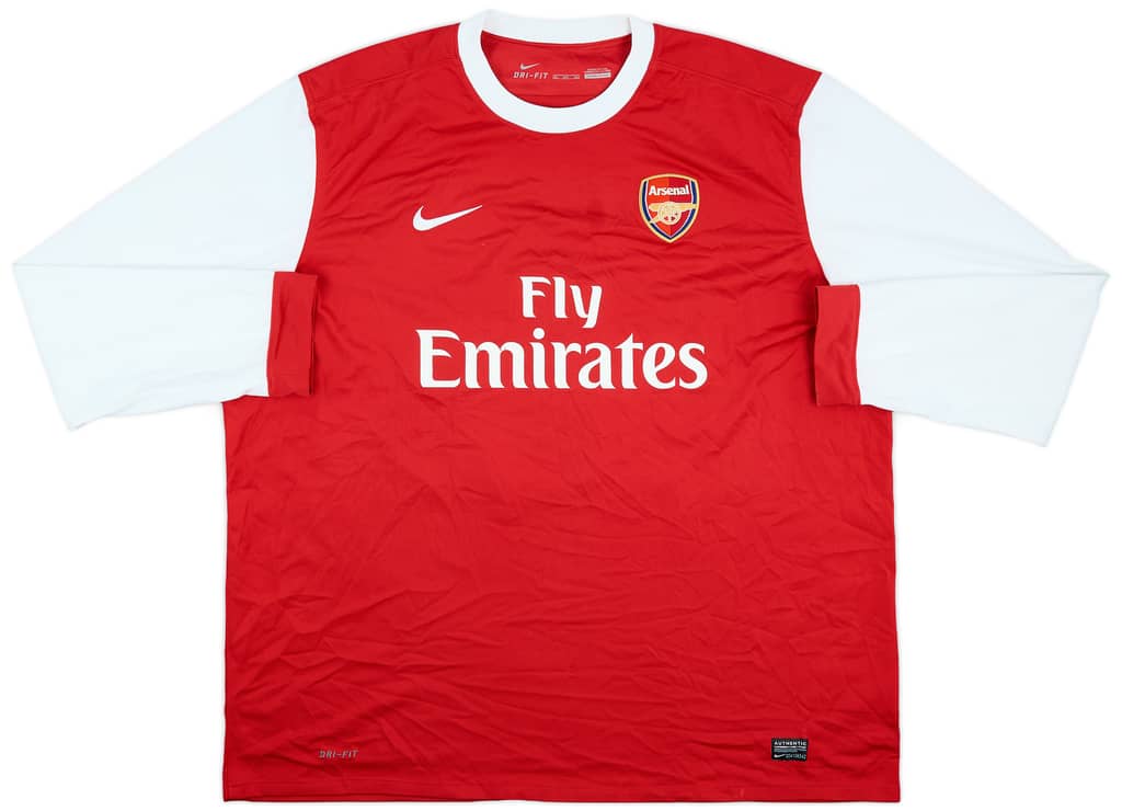 2010-11 Arsenal Home L/S Shirt Fabregas #4 - 7/10 - (3XL)