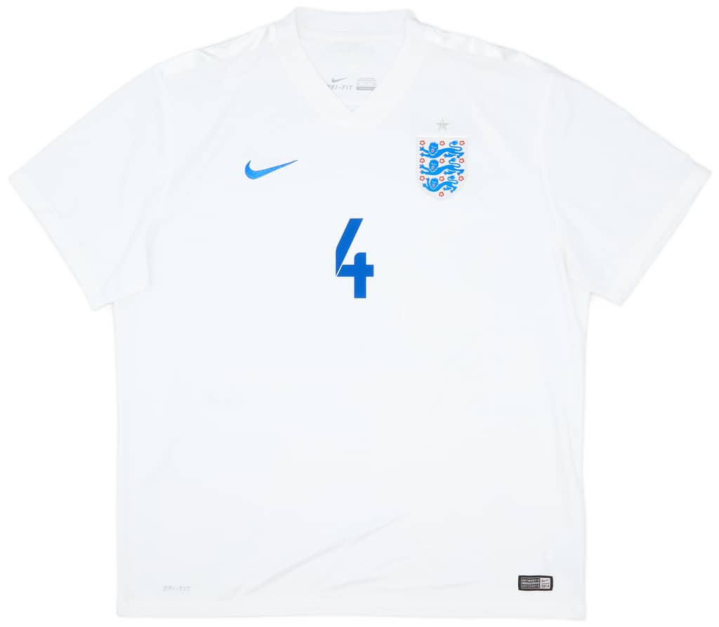 2014-15 England Home Shirt Gerrard #4 - 7/10 - (XXL)
