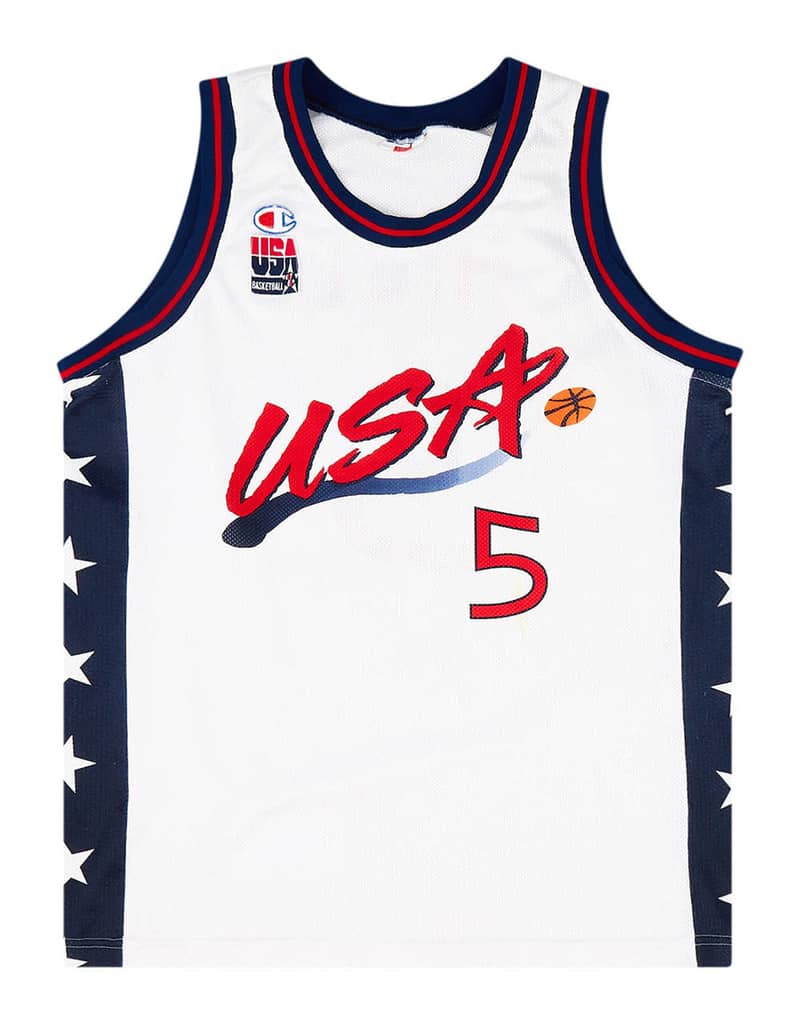 1996-99 USA Hill #5 Champion Jersey (Home) L
