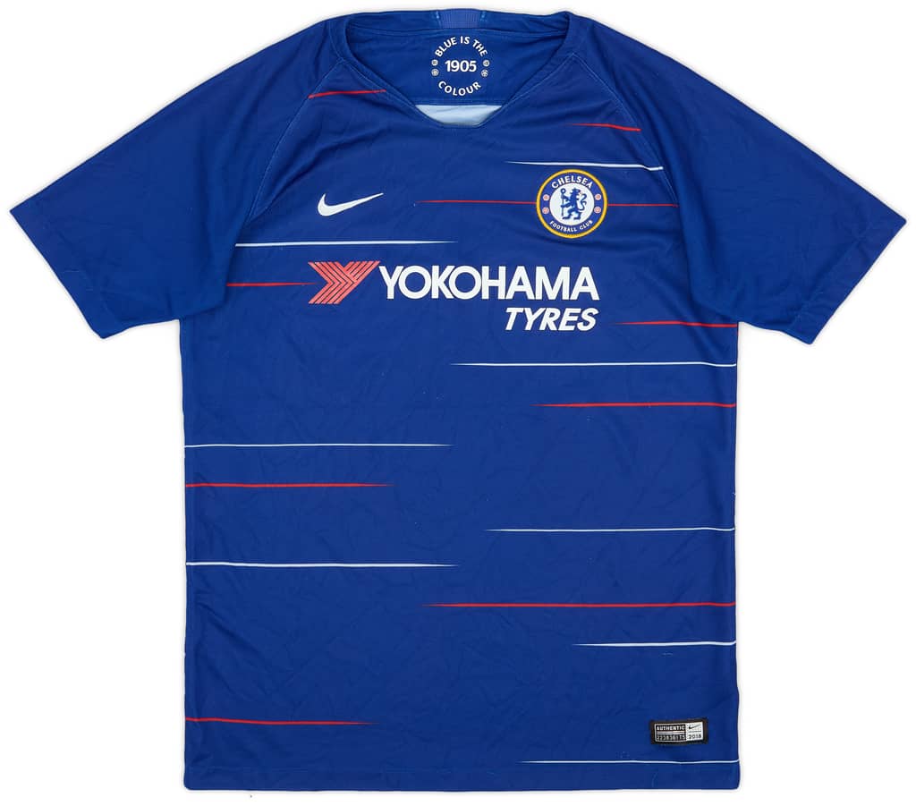 2018-19 Chelsea Home Shirt - 8/10 - (XL.Boys)