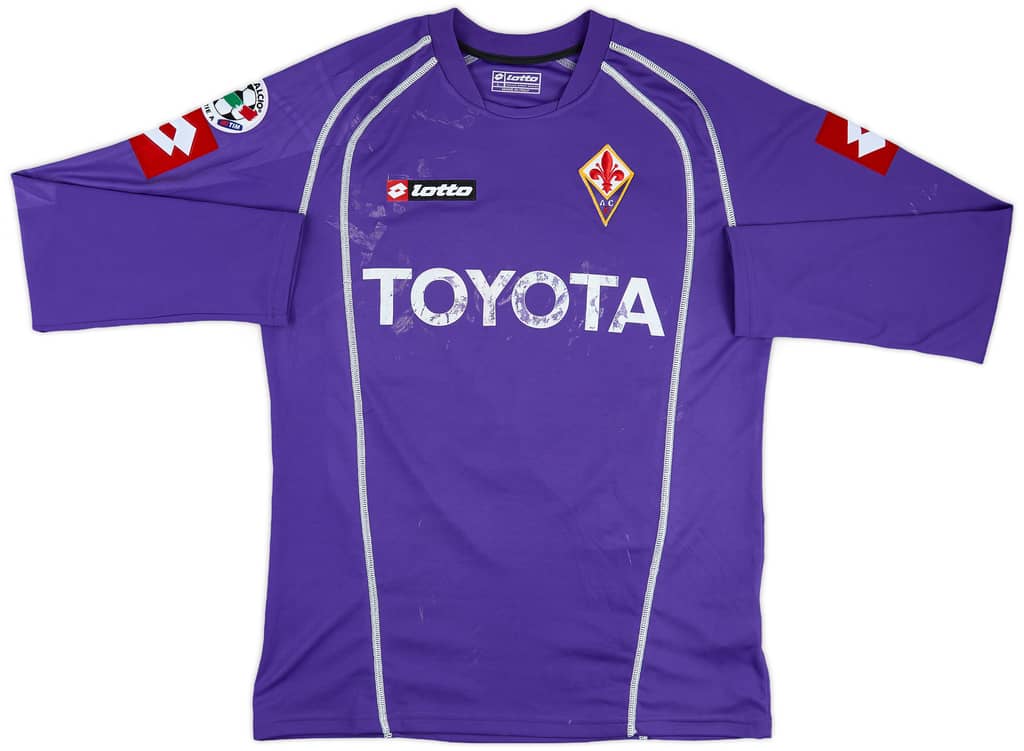 2006-07 Fiorentina Match Issue Signed Home L/S Shirt Blasi #17