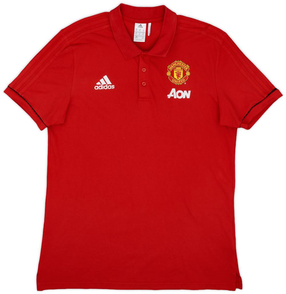 2018-19 Manchester United adidas Polo Shirt - 10/10 - (XL)