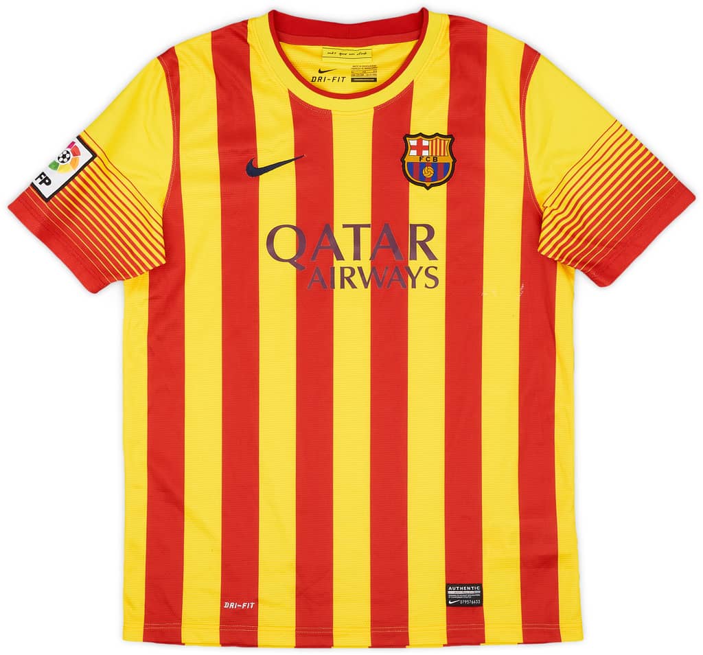 2013-15 Barcelona Away Shirt - 8/10 - (XL.Boys)