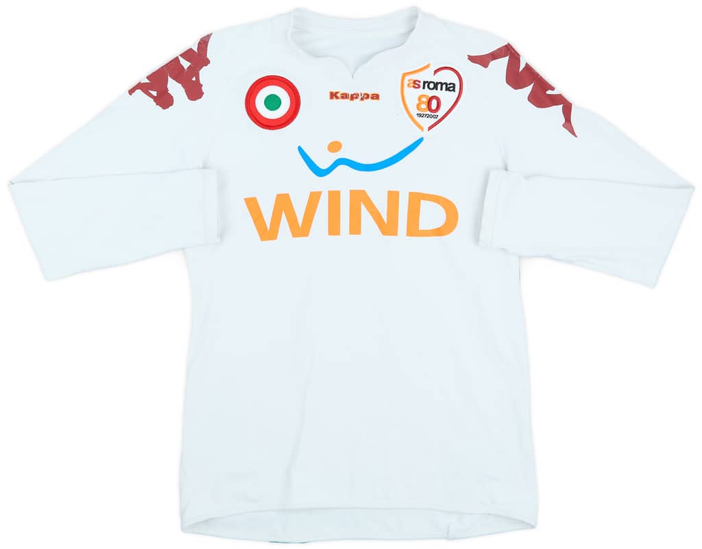 2007-08 Roma Away L/S Shirt Totti #10 - 5/10 - (S)
