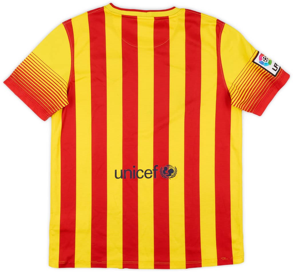 2013-15 Barcelona Away Shirt - 7/10 - (XL.Boys)