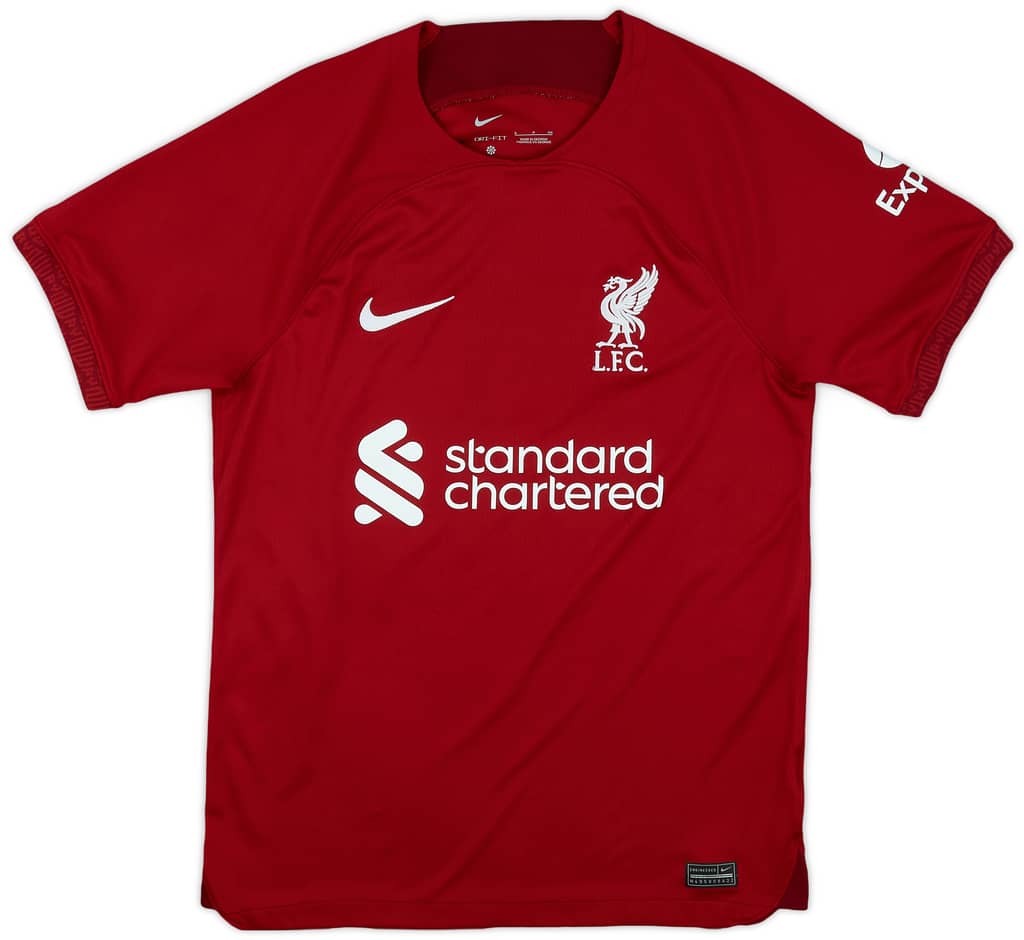 2022-23 Liverpool Home Shirt M.Salah #11 - 9/10 - (S)