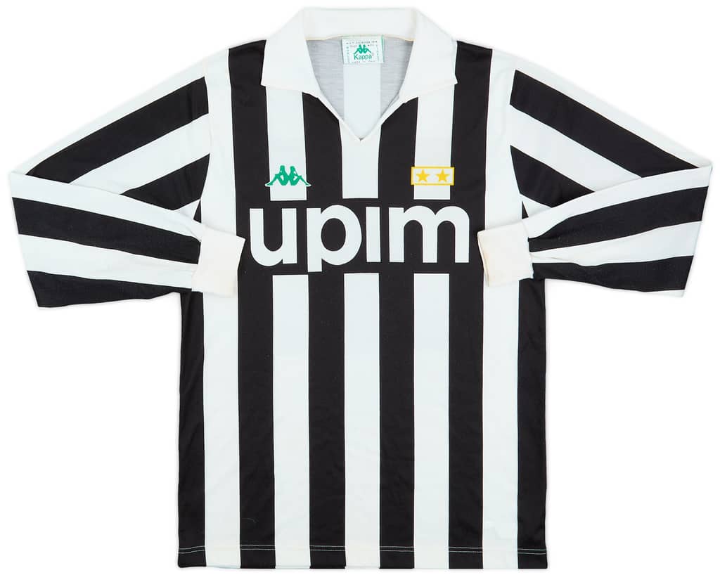 1991-92 Juventus Basic Home L/S Shirt - 7/10 - (S)
