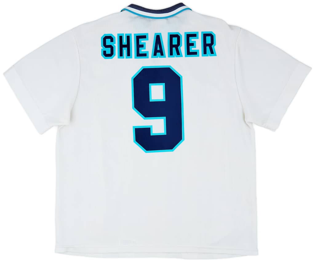 1995-97 England Home Shirt Shearer #9 - 6/10 - (XXL)