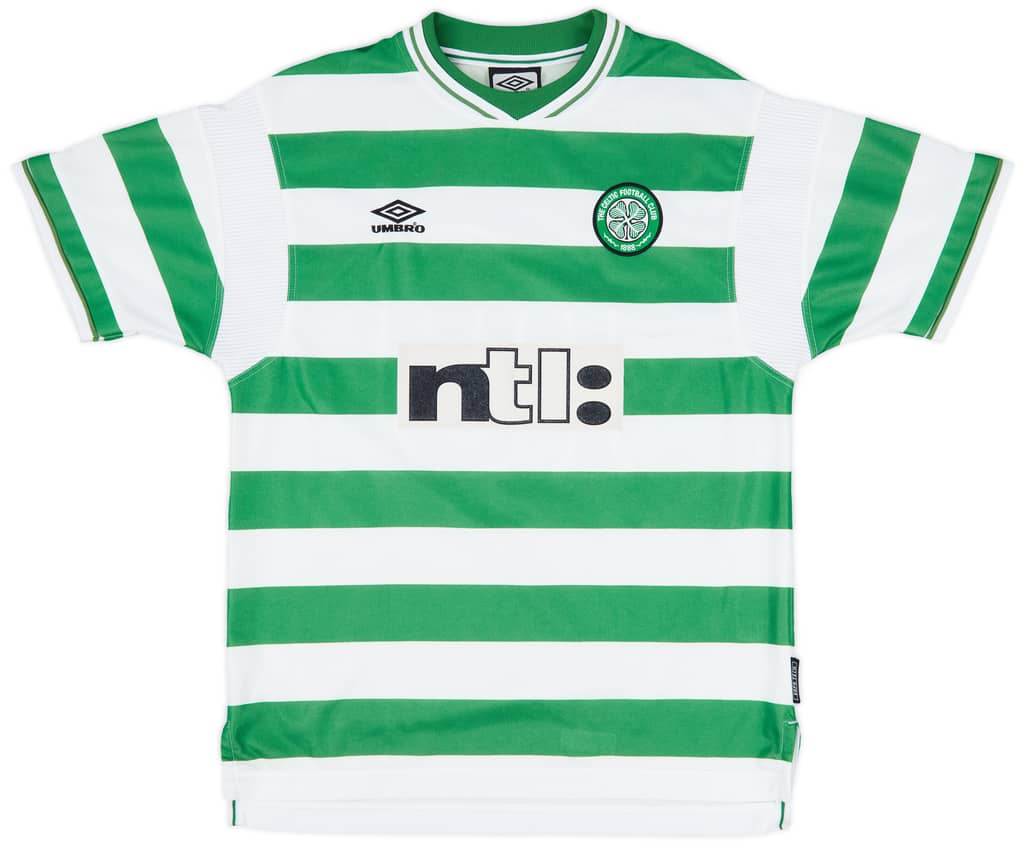 1999-01 Celtic Home Shirt Petrov #19 - 9/10 - (L)