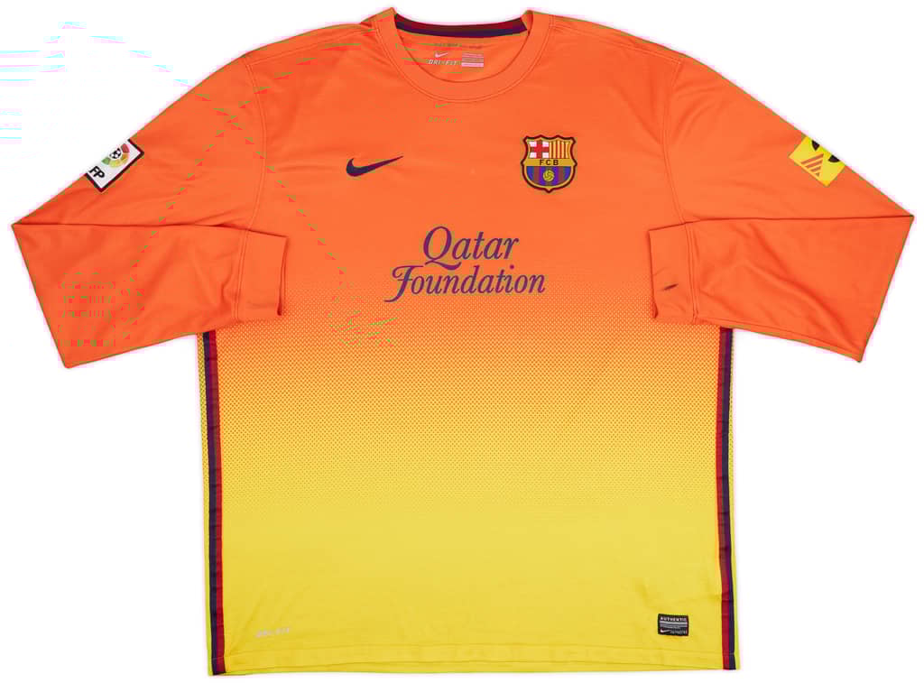 2012-13 Barcelona Away L/S Shirt Messi #10 - 9/10 - (XXL)