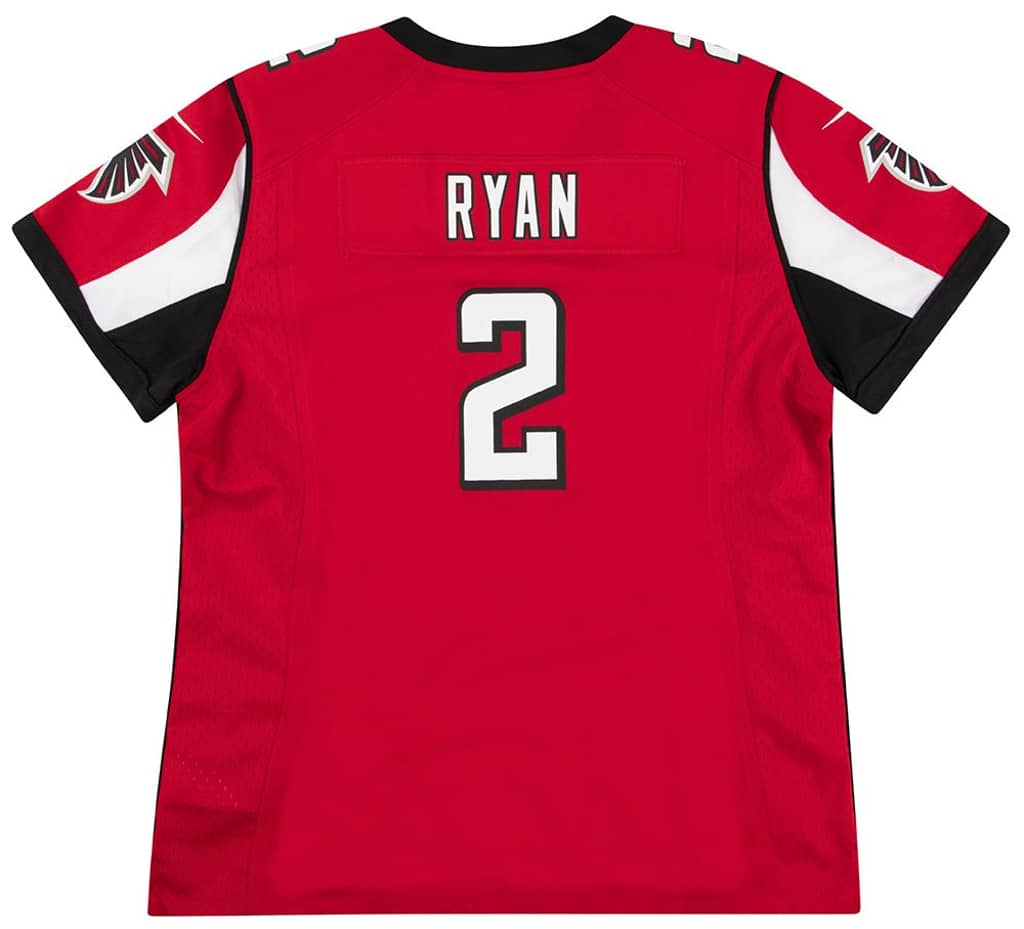 2012-16 Atlanta Falcons Ryan #2 Nike Game Jersey (Home) Womens (L)