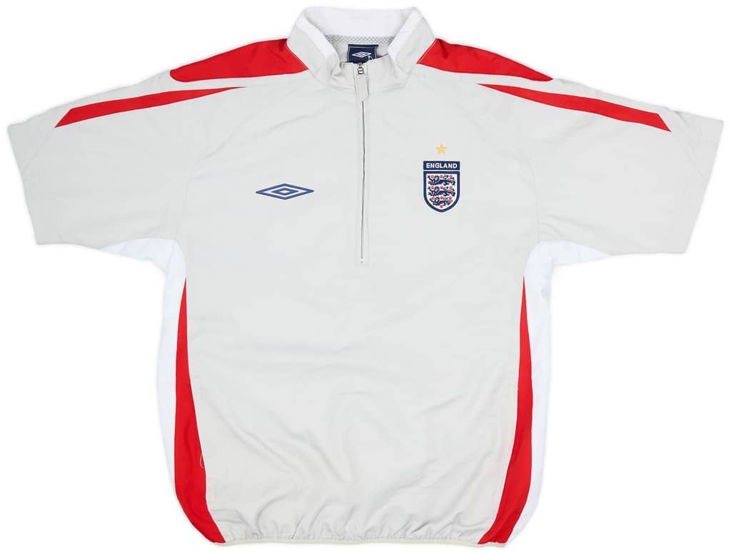 2007-08 England Umbro 1/4 Zip S/S Training Top - 8/10 - (M)