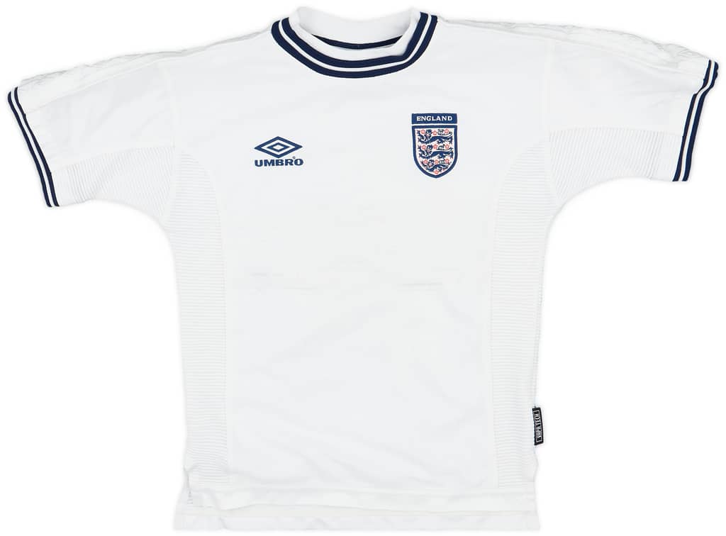 1999-01 England Home Shirt - 7/10 - (M.Boys)