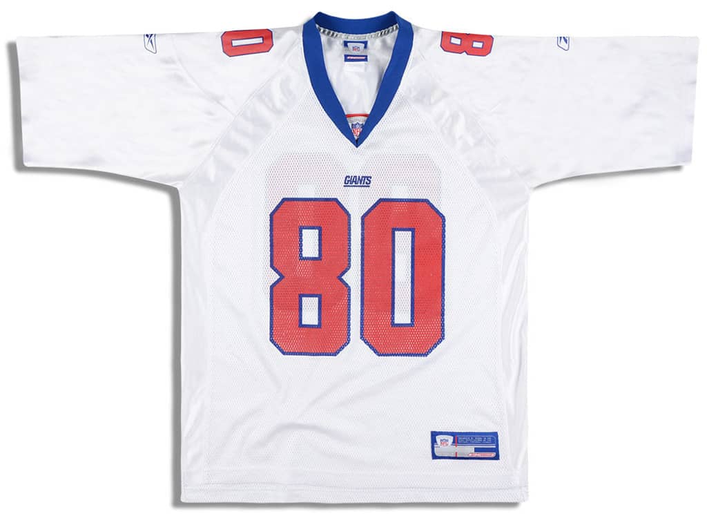 2002-04 New York Giants Shockey #80 Reebok On Field Jersey (Away) XXL