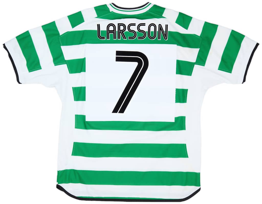 2001-03 Celtic Home Shirt Larsson #7 - 5/10 - (XL)