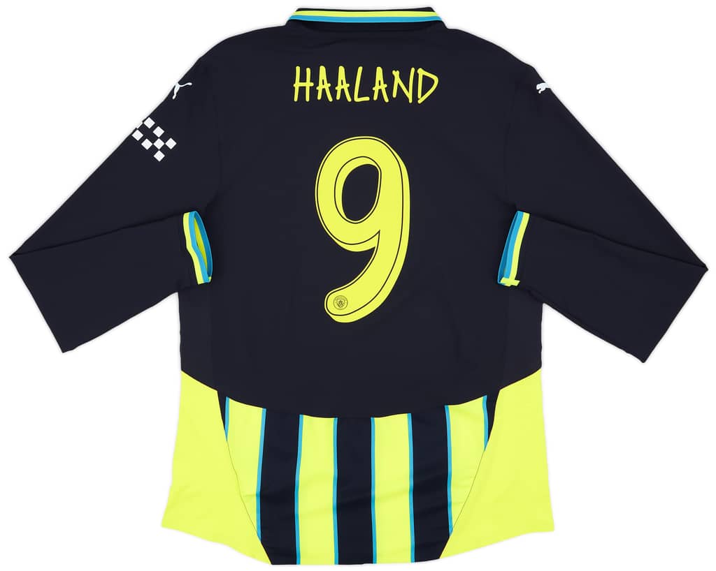 2024-25 Manchester City Authentic Away L/S Shirt Haaland #9