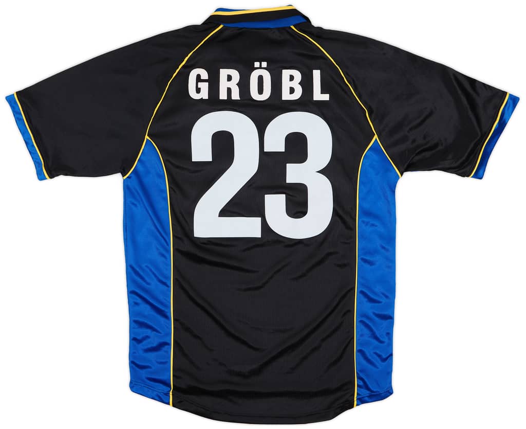1998-99 Sturm Graz Match Issue Champions League Away Shirt Grobl #23
