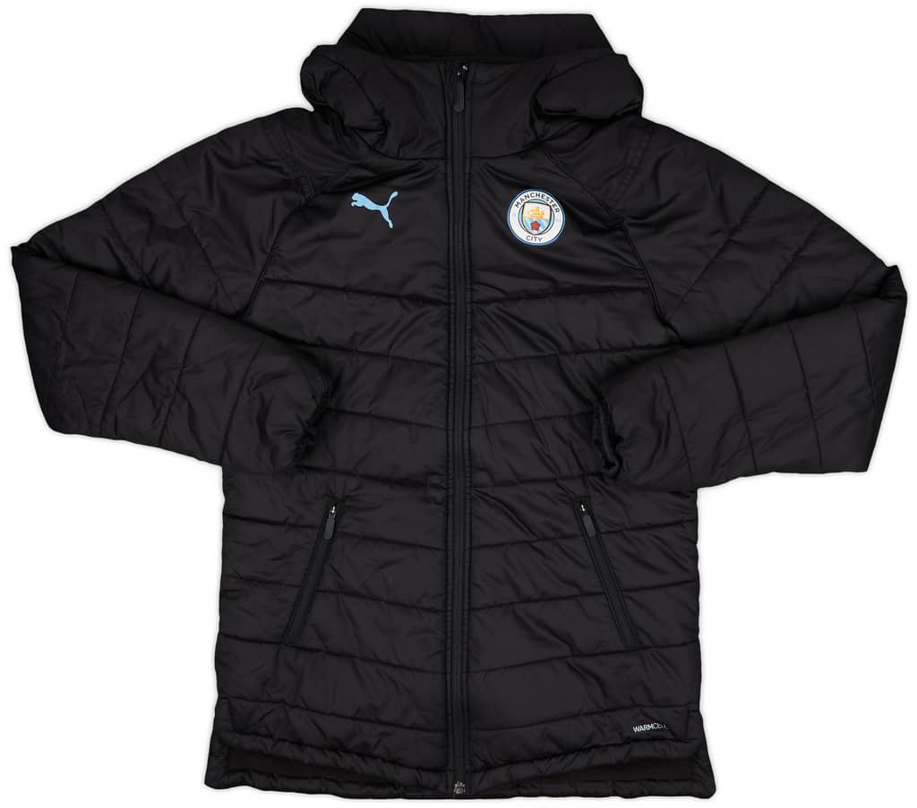 2019-20 Manchester City Puma Hooded Padded Coat - 9/10 - (S)