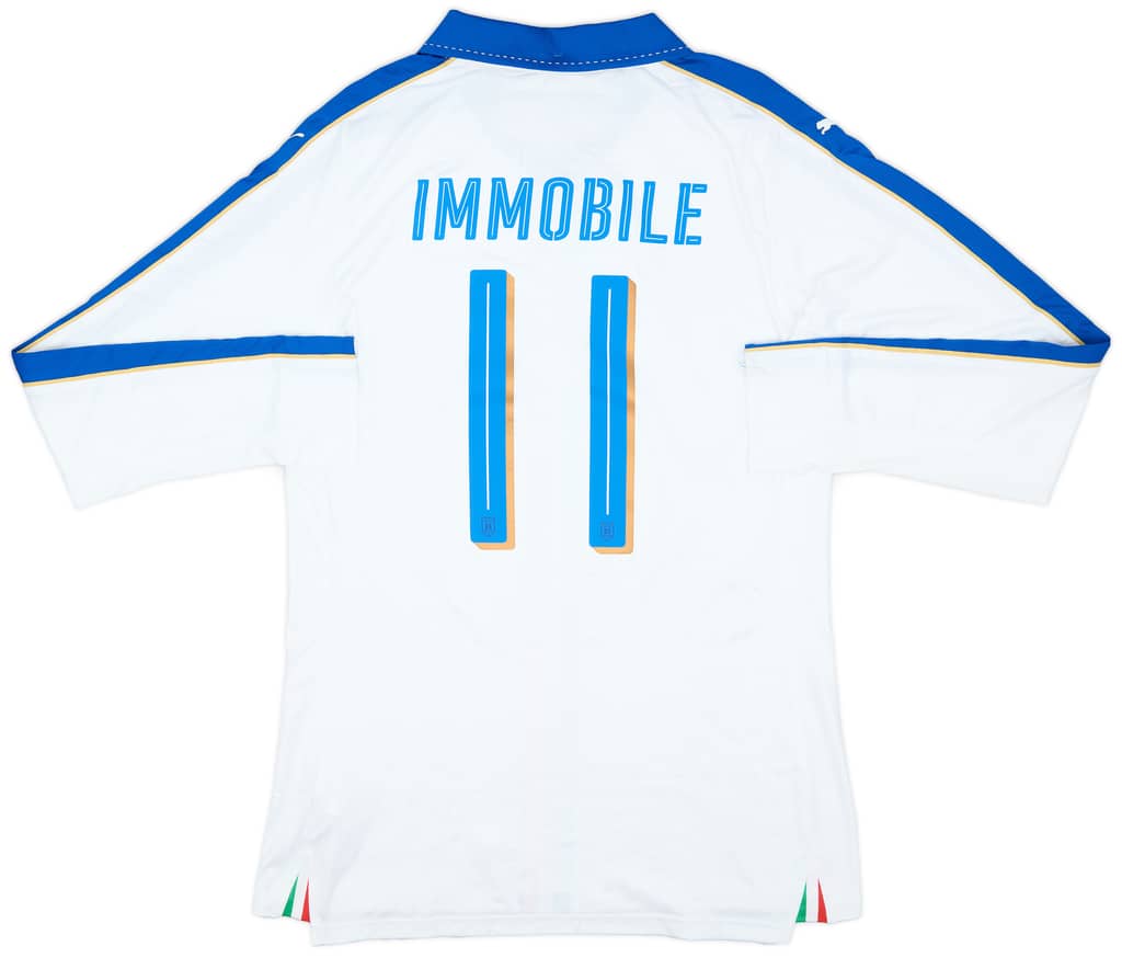2016-17 Italy Player Issue (ACTV Fit) Away L/S Shirt Immobile #11 (XXL)