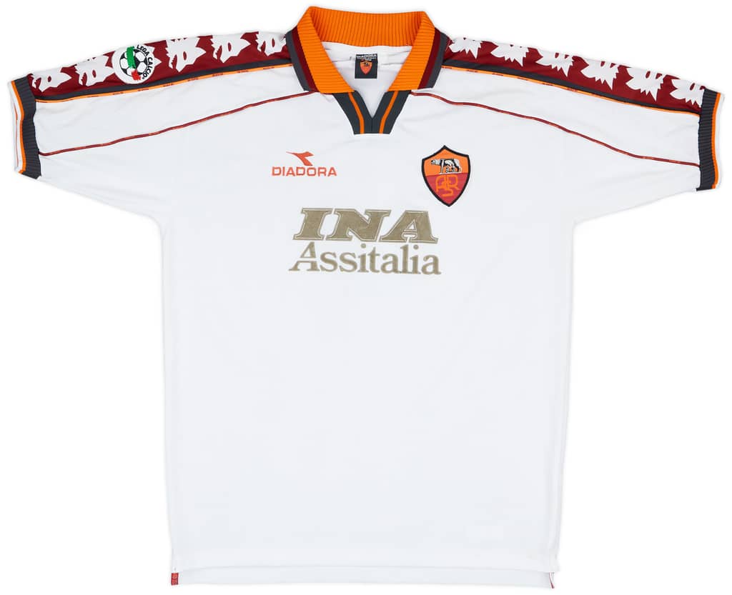 1998-99 Roma Match Issue Away Shirt Candela #5