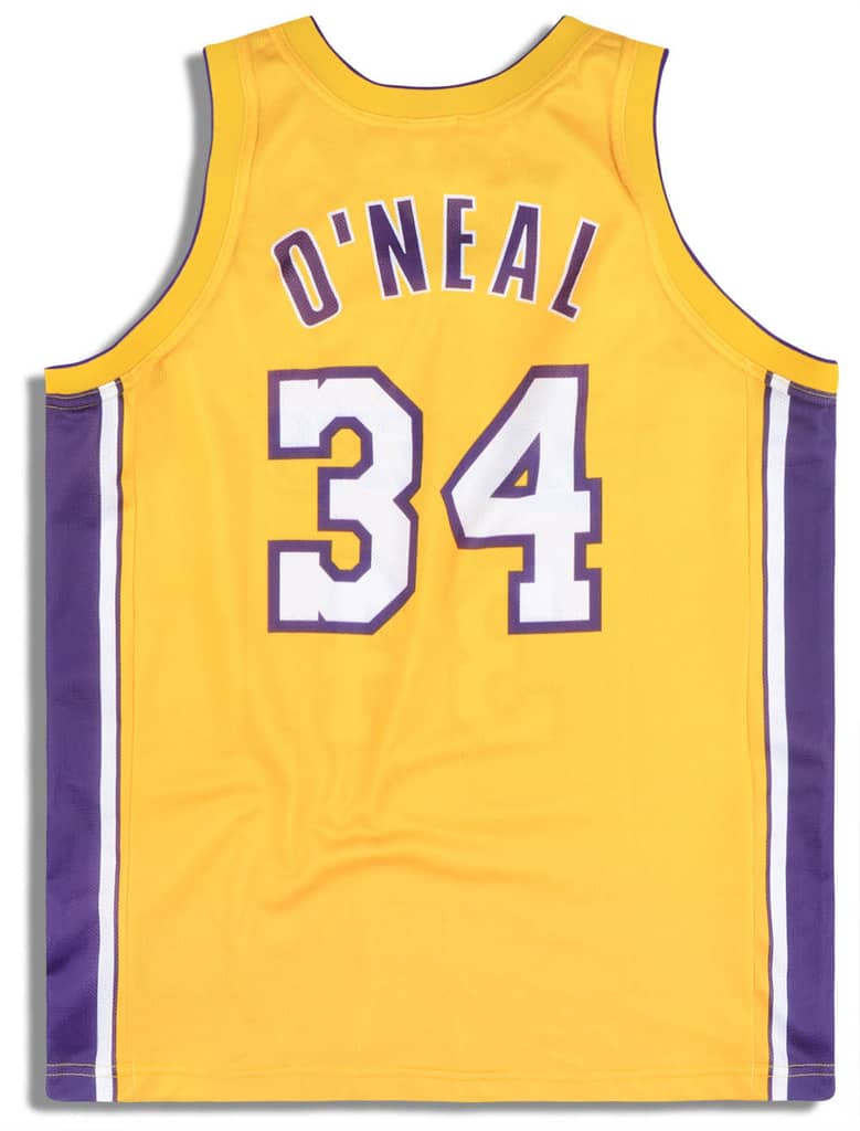 1999-04 LA Lakers O'Neal #34 Champion Jersey (Home) XXL