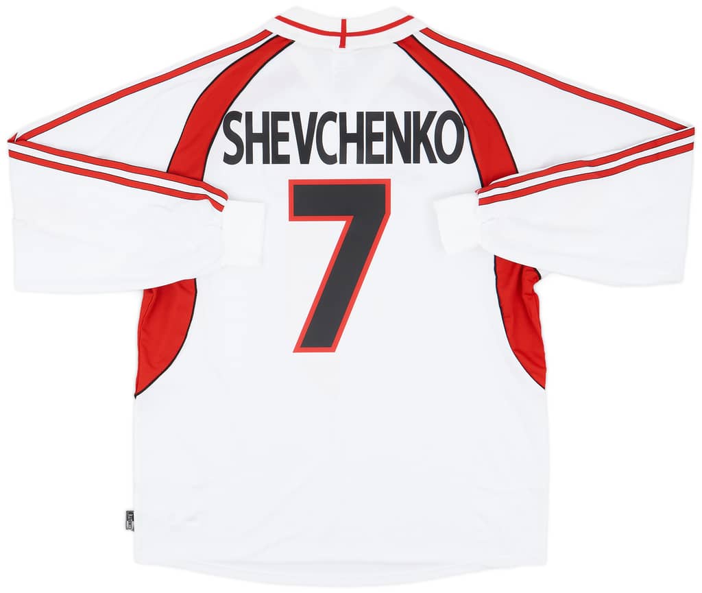 2000-02 AC Milan Away L/S Shirt Shevchenko #7 (XL)