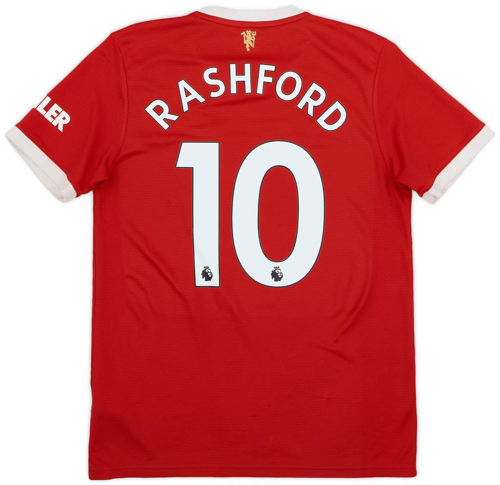 2021-22 Manchester United Home Shirt Rashford #10 - 5/10 - (M)