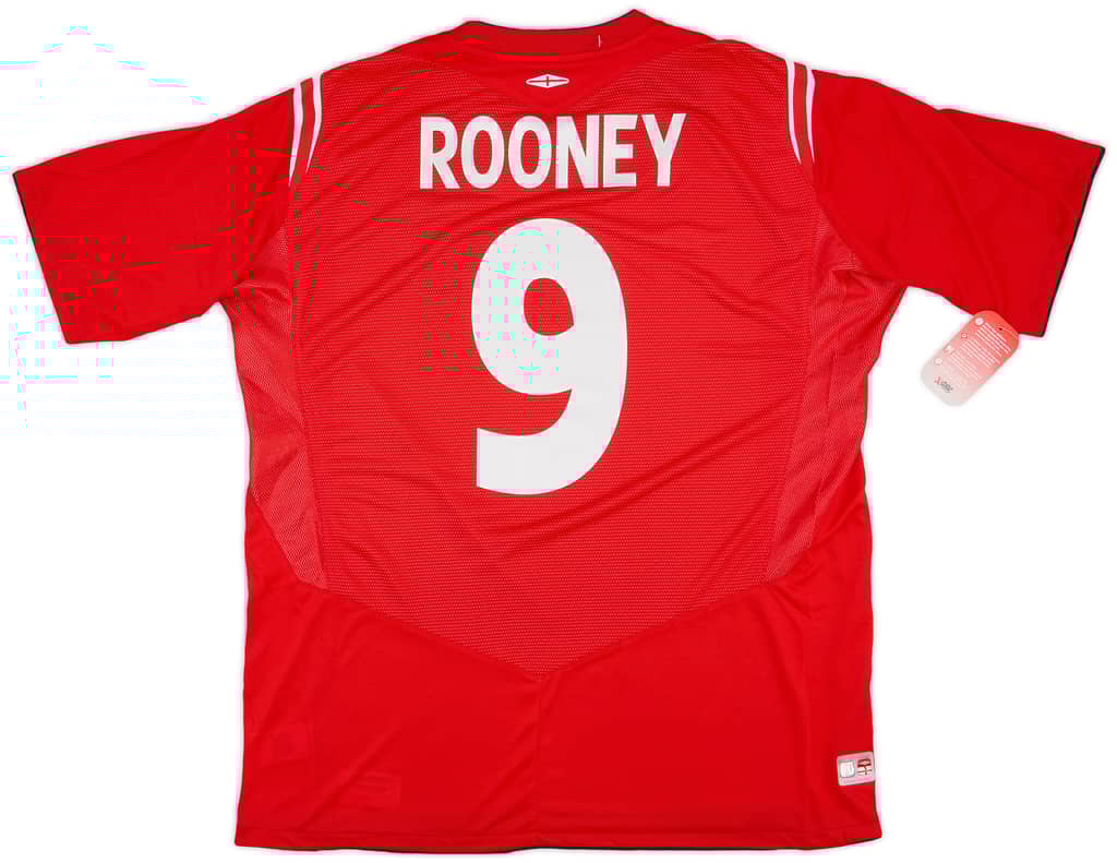 2004-06 England Away Shirt Rooney #9 (XL)