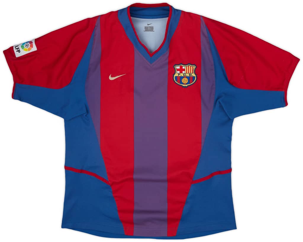2002-03 Barcelona Home Shirt Riquelme #10 - 5/10 - (S)