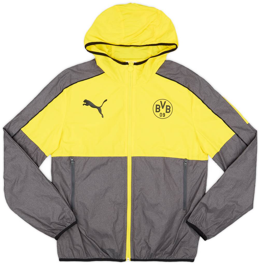 2013-14 Borussia Dortmund Puma Hooded Rain Jacket - 8/10 - (S)