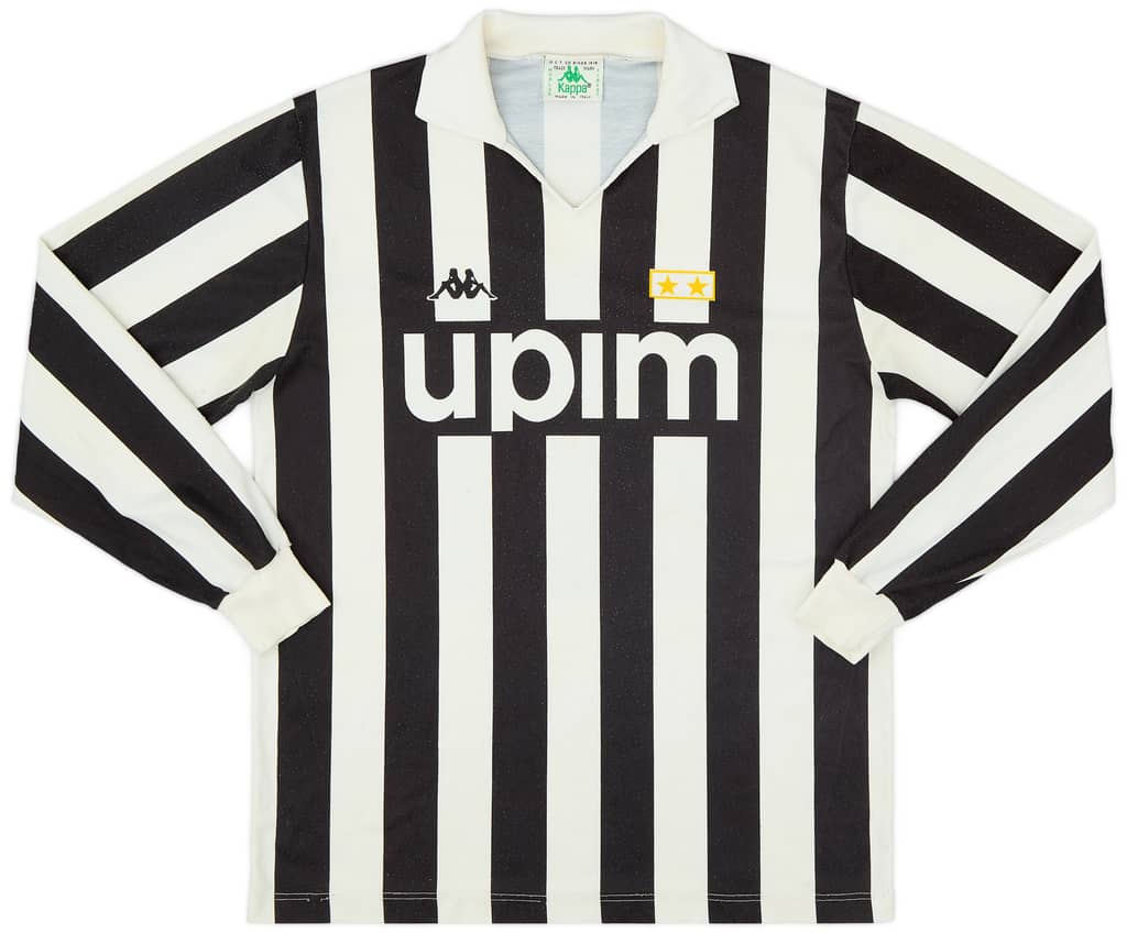 1989-90 Juventus Basic Home L/S Shirt - 8/10 - (L)